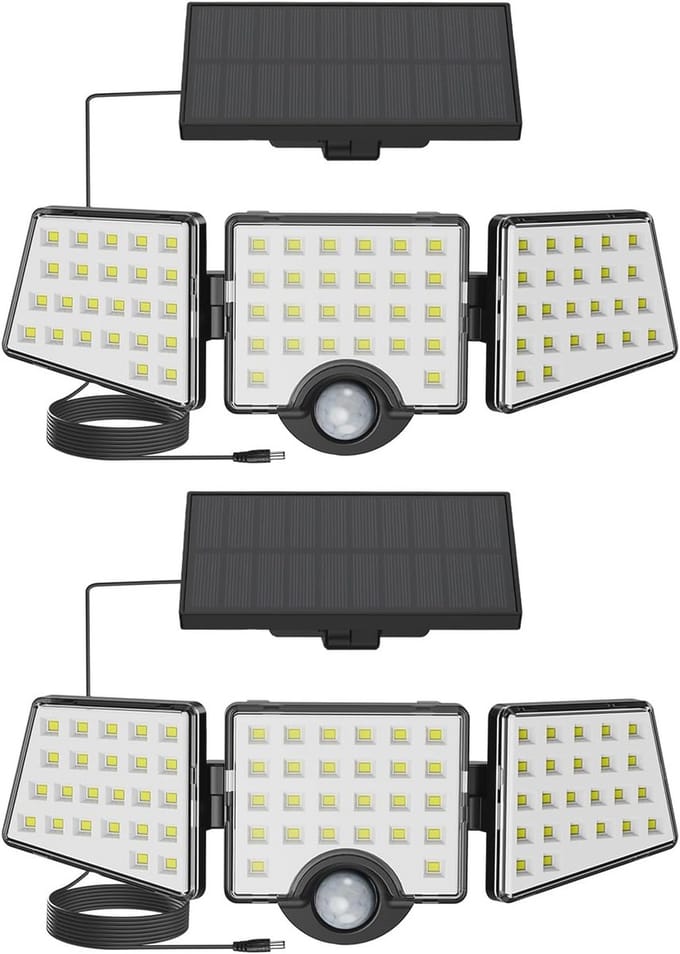 Solar Buitenlamp met Bewegingsmelder en 1200 Lumen
