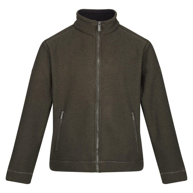 Regatta Heren Garrian II Full Zip Fleece Jacket (Donkere Khaki)