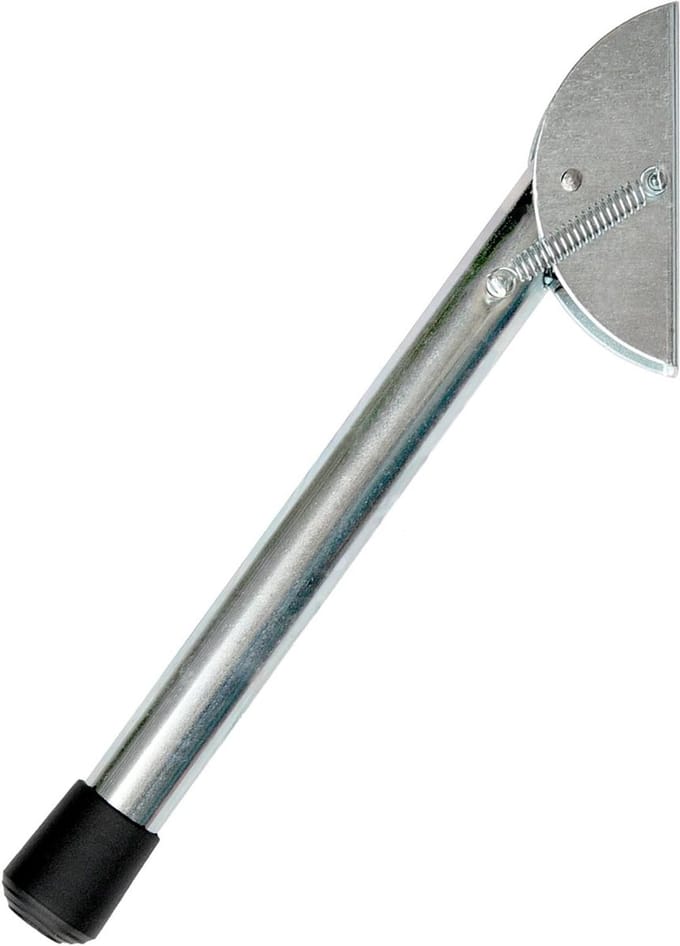 Deurstopper - Deurhouder Poorthouder - Deur Open Houden - Extra Dik Rubber - 250 mm - Zilver
