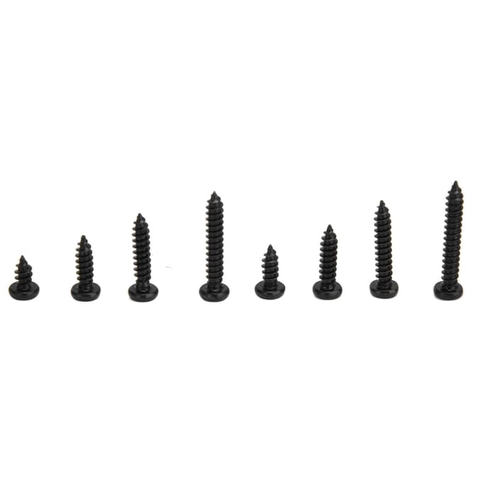 300 Stuks Zelfborende Schroeven Kruiskop Combinatieset Assortimentskit Koolstofstaal M3 Zwart