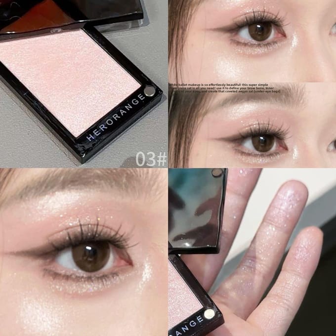 Poudre illuminatrice nacrée fine flash éclaircissante naturelle maquillage highlight