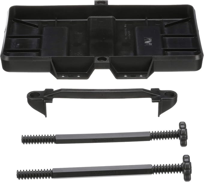 Batterijhouder - Verstelbare Lade - Boot Accessoires - Verstelbaar tot 23cm - 33 x 25 x 5 cm - Zwart