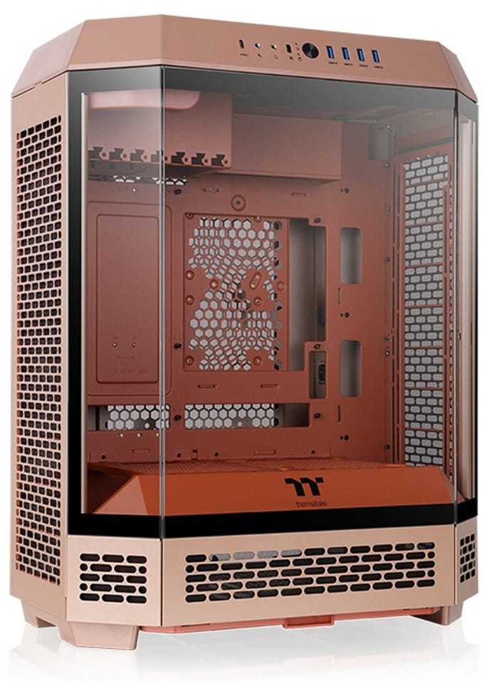 Thermaltake The Tower 600 Gravel Sand Midi-tower PC-behuizing Brons (metallic), Zwart Zijvenster