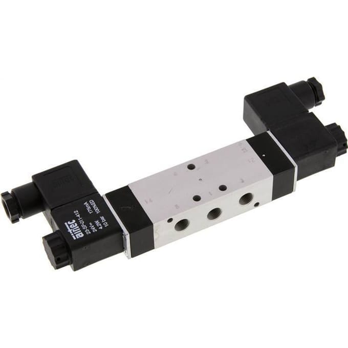 5/3 G1/8 '' Middenuitlaat Magneetventiel 24V DC 3-10bar/42-140psi Airtec