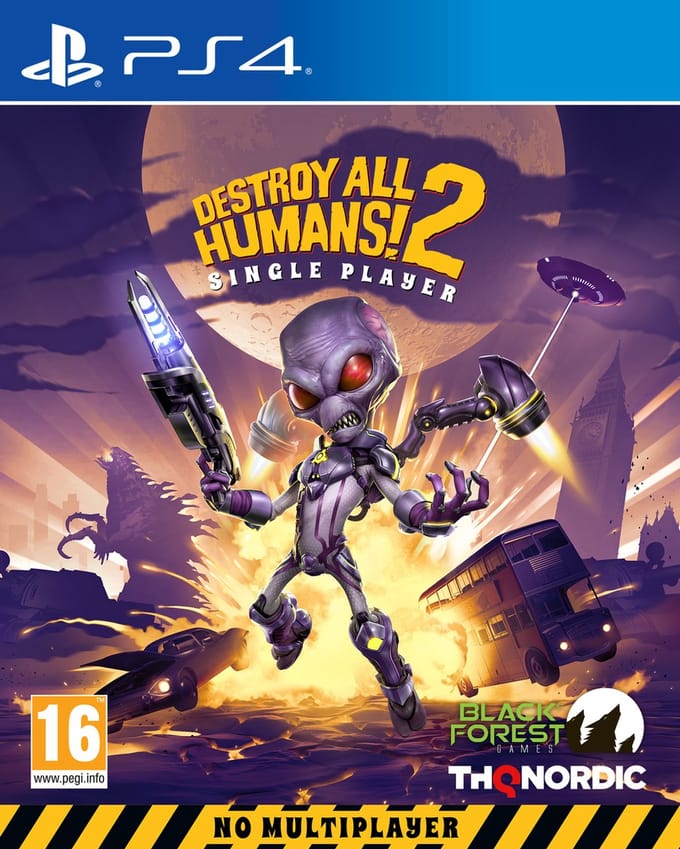 Destroy All Humans! 2 - Reprobed (Single Player) - Sony PlayStation 4 - Action