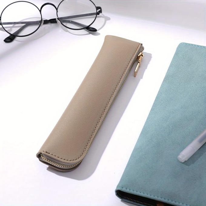 Etui, Vers Leder Mini Etui, Creatief en Eenvoudig Ontwerp, Capaciteit 3-4