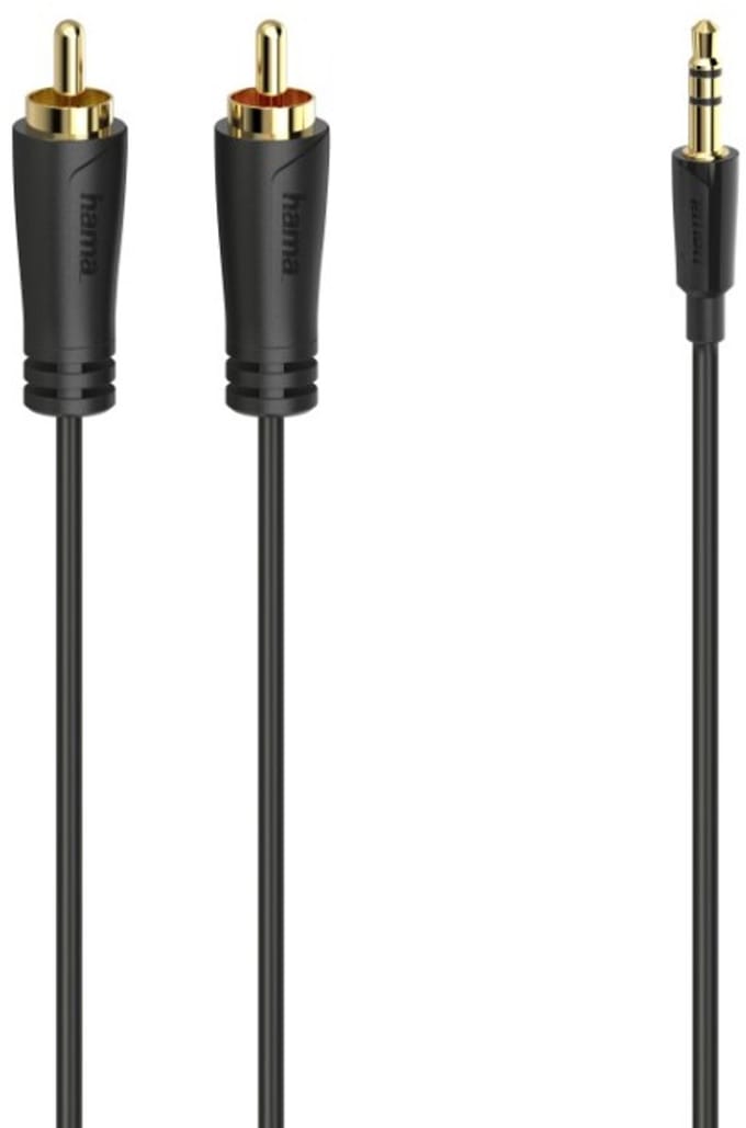 Hama Audiokabel 3,5-mm-jack-stekker - 2 Cinch-stekker Stereo Verg. 3,0 M