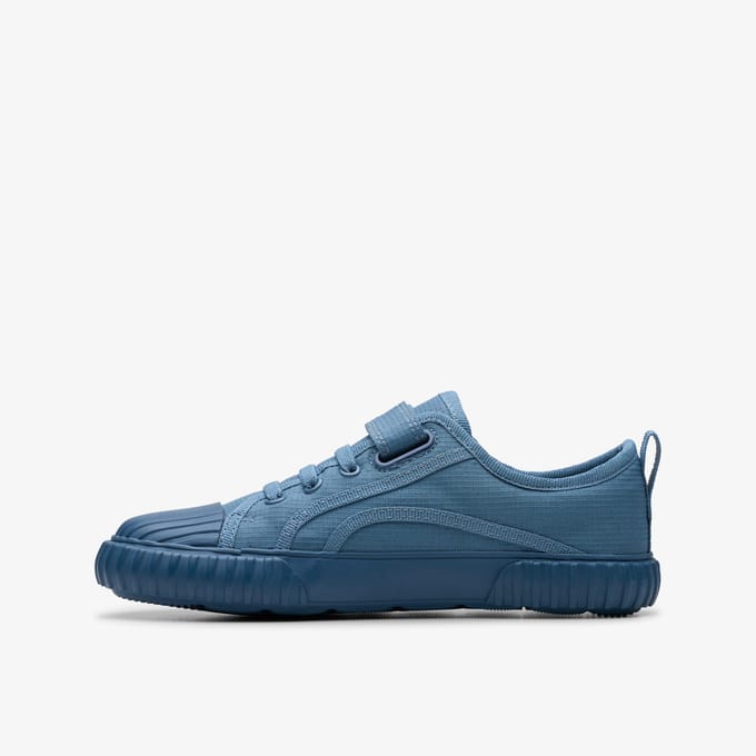 FoxingStitchK Blue Fabric Schoenen