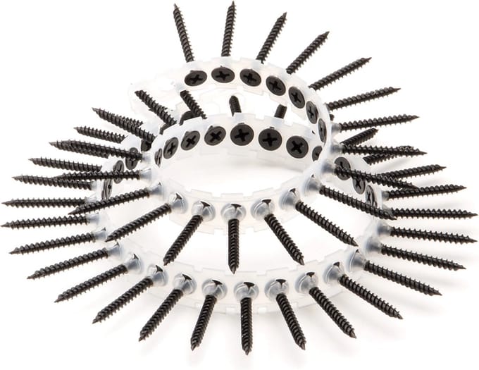 Gipsplaatschroeven OP BAND grove draad - Phillips2 - 3,9x35mm - Gefosfateerd - Voldraad (1000 stuks)
