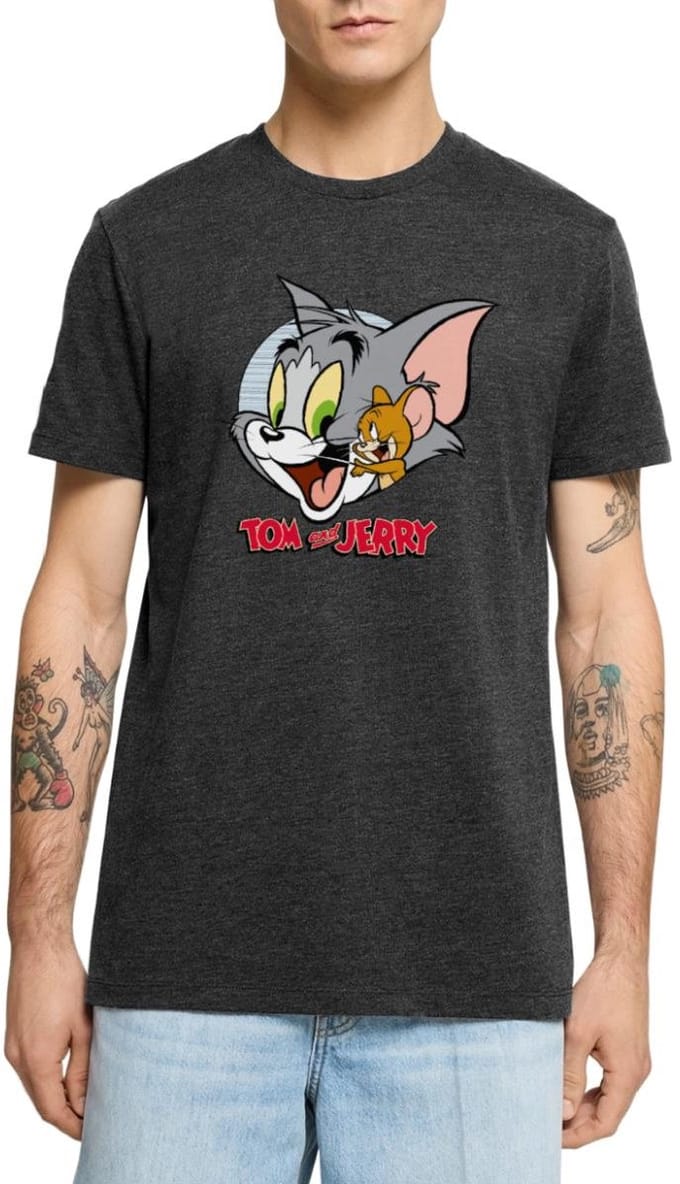 Tom En Jerry Knuffelig Premium T Shirt Heren