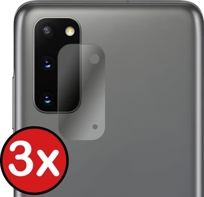 Camera Lens Protector - 3 Stuks - Geschikt voor Samsung Galaxy S20 - Camera Screenprotector - Beschermglas - Gehard Glas - Tempered Glass - Screen Protector