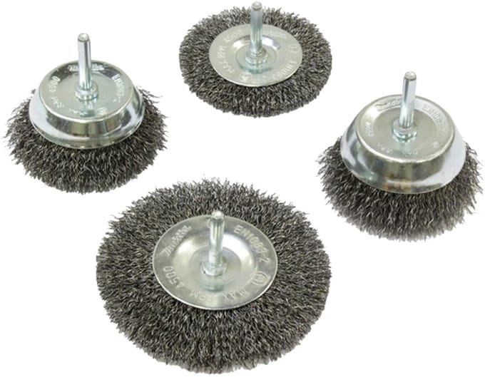 Makita D-65729 4-delige Komborstel set - 6 mm - 63 / 75 / 75 / 100 mm