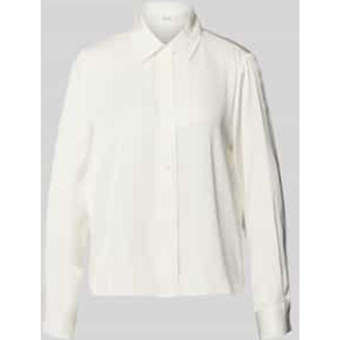 Regular fit overhemdblouse van viscose, model 'Fanda'
