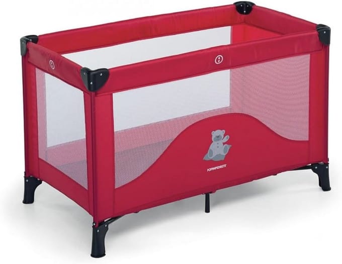Vouwbaar Reisbed met Extra Ventilatie en Stabiliteit voor Kinderen