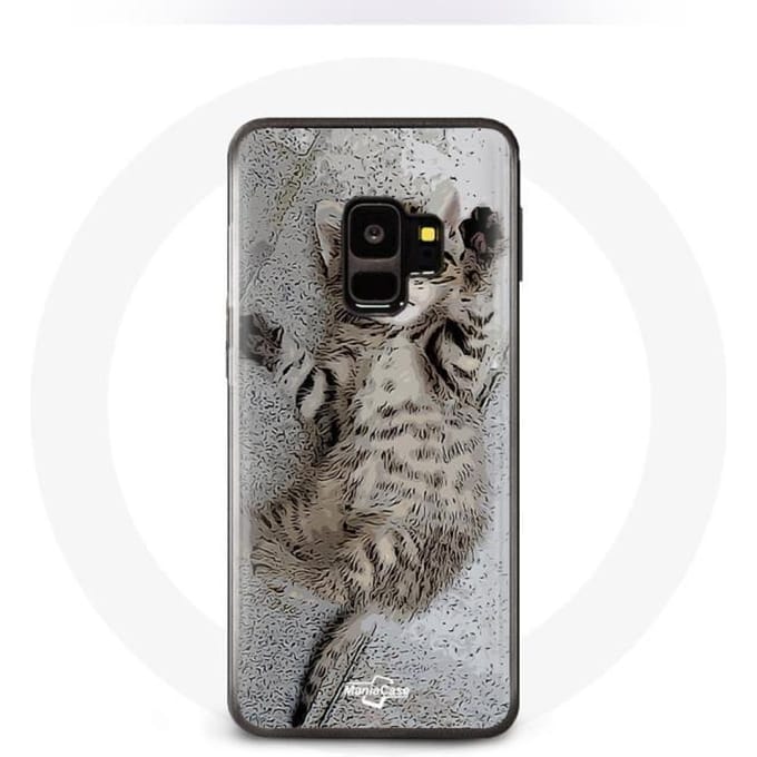 Case voor Samsung Galaxy S9 Bengaalse kitten slaapt