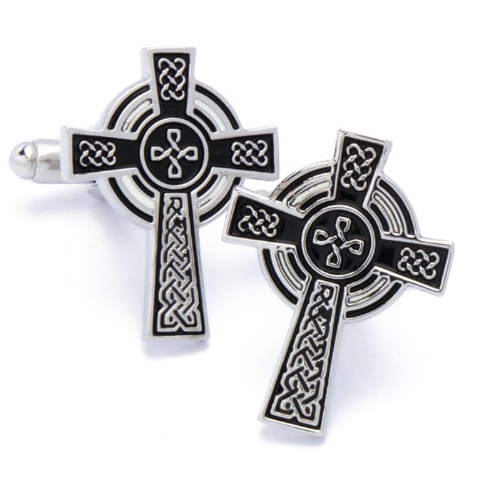 Manchetknopen - Kruis Religieus met Kleine Details