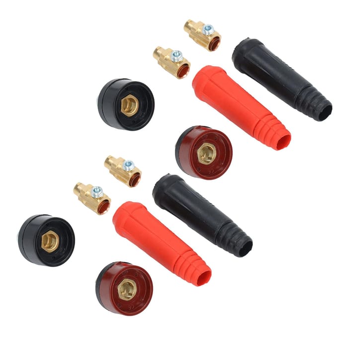 12 Stuks Las Kabel Paneel Connector Snelkoppeling Stekker Stopcontact Set Kit voor Voeding