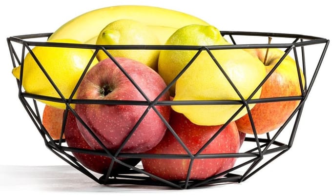 Fruitschaal Metaal Zwart - Fruitmand