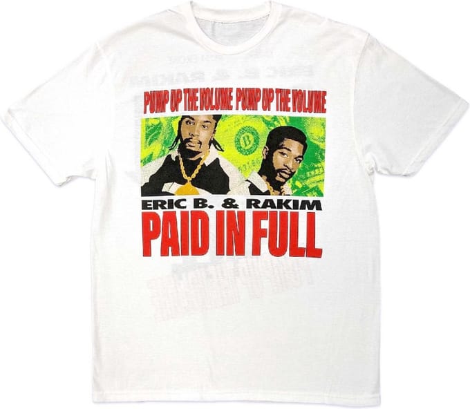 Eric B. & Rakim - Pump Up The Volume Heren T-shirt - S - Wit