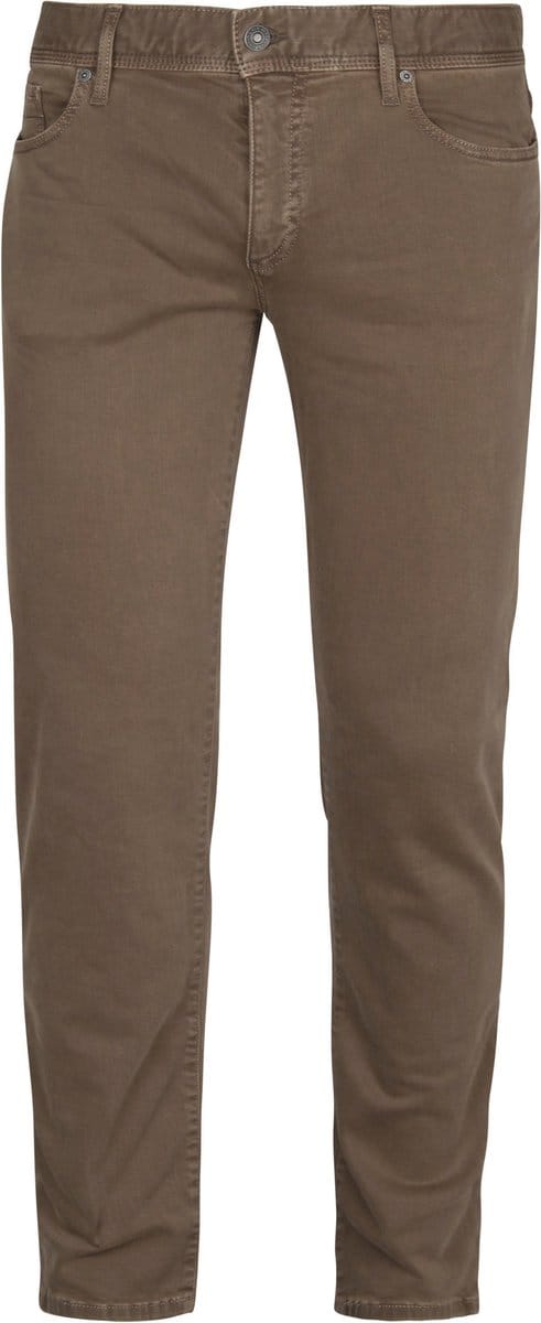 Alberto Pipe Broek Bruin - Maat W 40 - L 32 - Heren - Five-pocket broek