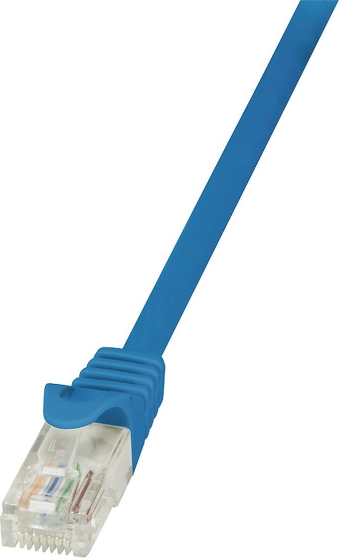 Logilink Patchkabel Rj45 Voor Netwerkswitch, Router, Computer, 0,5 M, Blauw