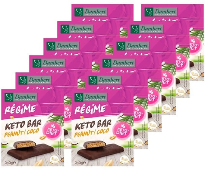 Damhert | Régime Keto Bar | Peanut Coco | 12 stuks | 12 x 240 g