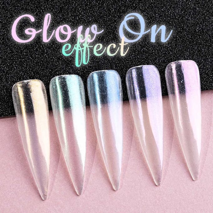 Allepaznokcie Mia - Nagelpoeder - GlowOn Effect - 0,3g