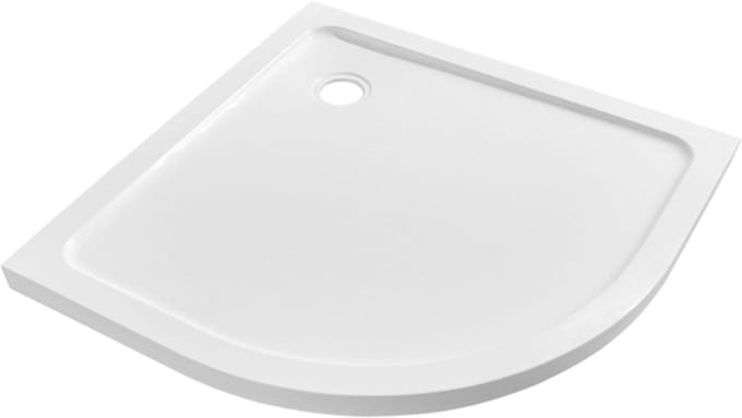 FugaFlow Effieciente Anta douchebak - 90x90x4cm - kwartrond SMC - glans wit