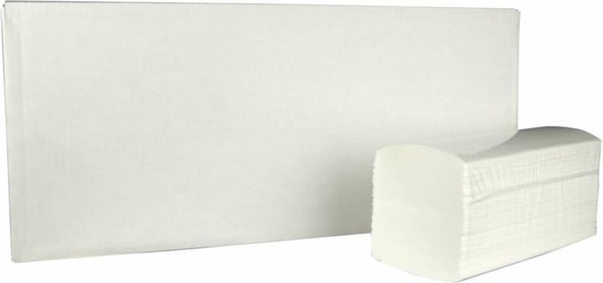 Witte Handdoekjes Interfold | 2000 st. | 3 lgs. | 42 x 22 cm | Hygiëne papier