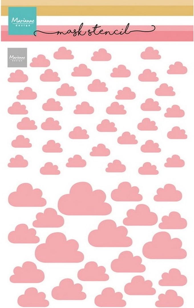 Mask Stencil, Clouds
