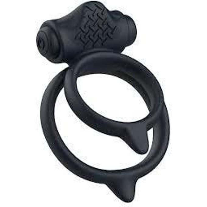 B Swish Bcharmed Basic Plus Massaging Penis Ring Black 1 st