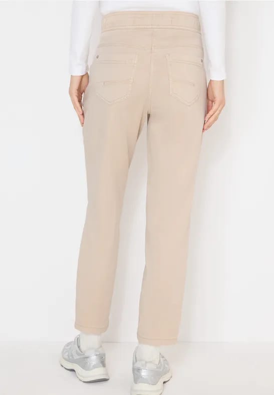 Broek met gewassen look