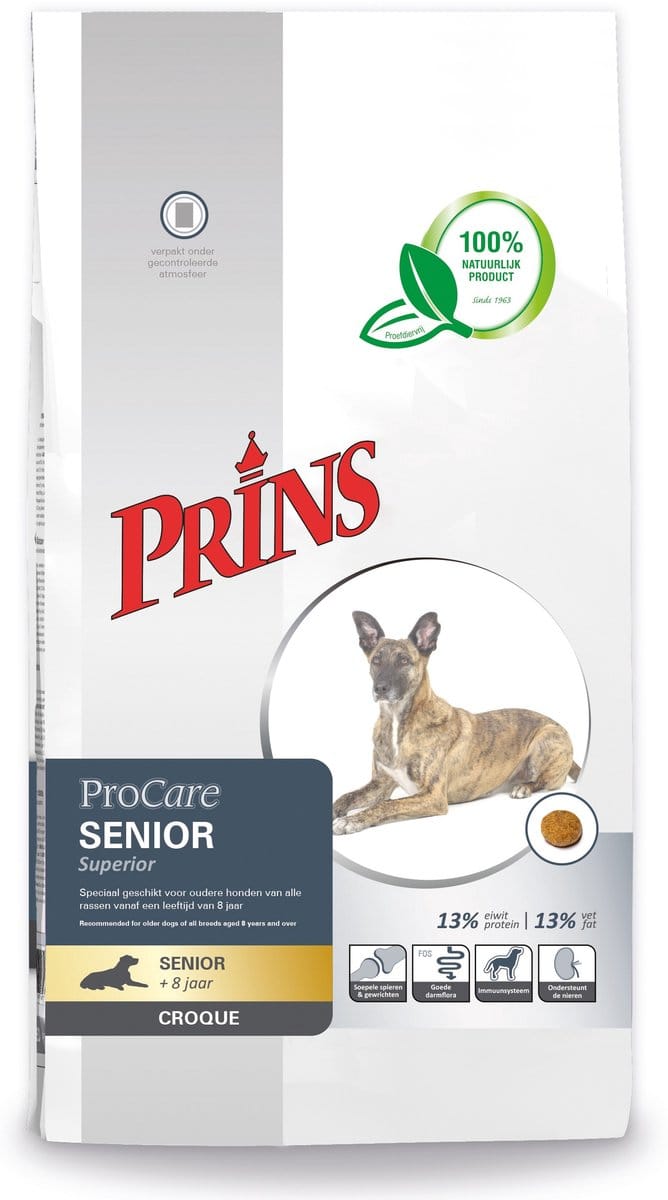 Prins ProCare croque senior superior 10kg - Hondenvoer