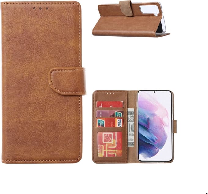 Cityhoesje- Bookcase geschikt voor Samsung S22 Pasjeshouder