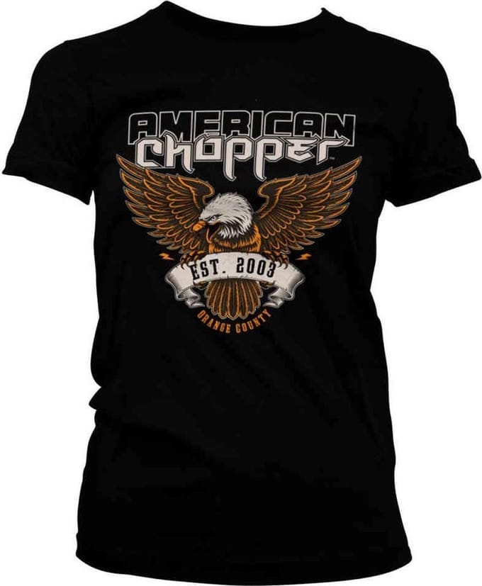American Chopper Dames Tshirt -S- Orange County Zwart