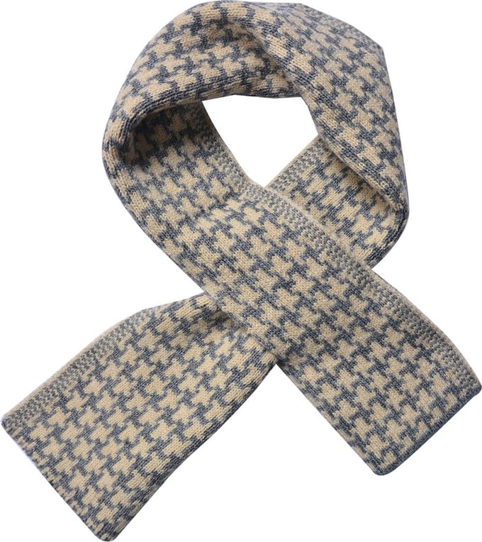 Juleeze Wintersjaal Dames 15x85 cm Grijs Wit Polyester