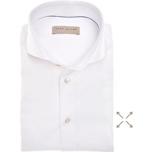 John Miller Overhemd FlexCotton 360 Wit / male