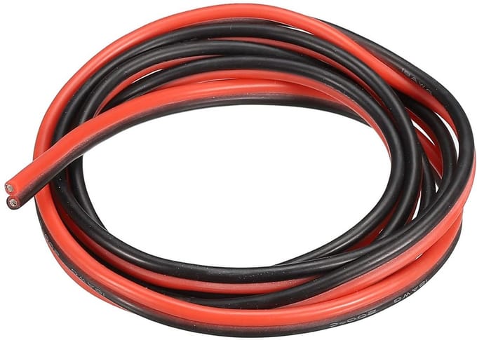 Elektrische 2-aderige Stroomkabel 18AWG Vertind Koper Hoge Temperatuur Flexibel