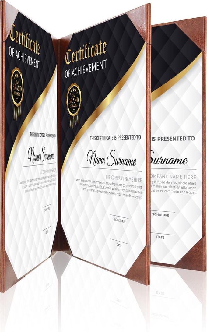 Goodline® - Presentatiemap / Showmap - 4x A4 - Donkerbruin