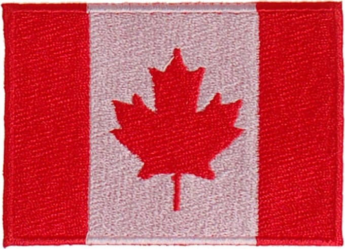 Strijkapplicatie 8x6cm vlag Canada