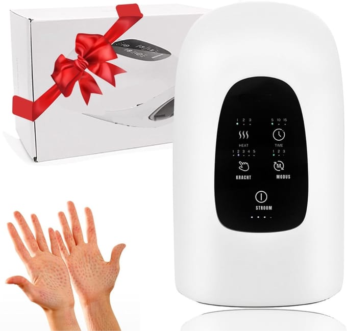 Core® Handmassage Apparaat - Massage Apparaat - Verwarmingsapparaat - Wit - 25cm x 15cm x 11cm
