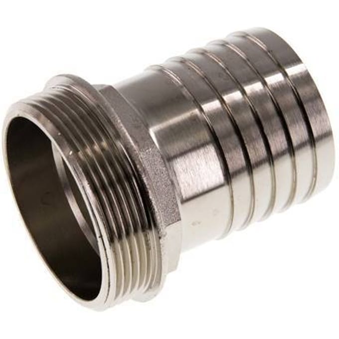 G 2'' Buitendraad x 50mm Vernikkeld Messing Slangpilaar 16 Bar