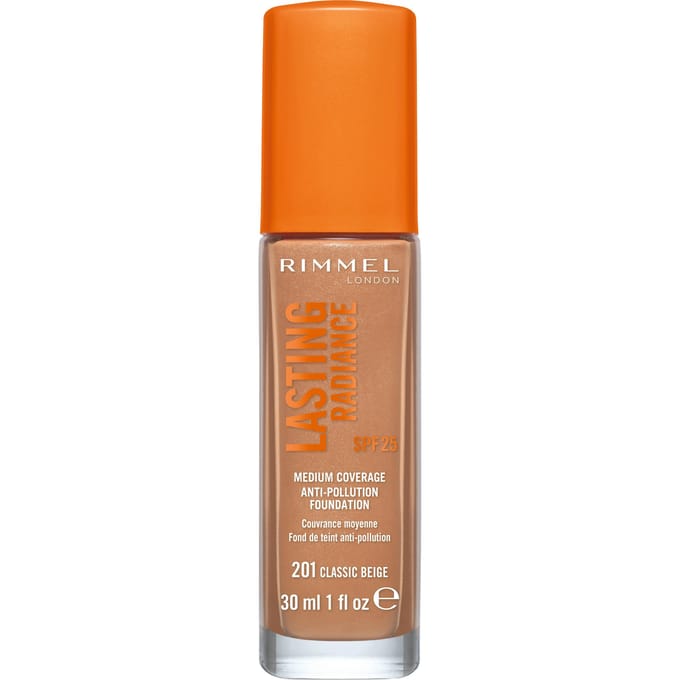 Rimmel Lasting Radiance Foundation SPF 25 201 Classic Beige 30 ml