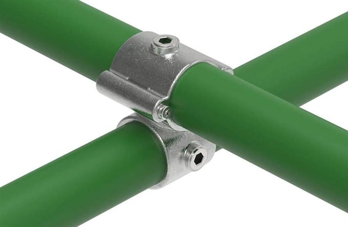 90 Graden Overkruisverbinding voor Buis Ø 33,7 mm Gegalvaniseerd
