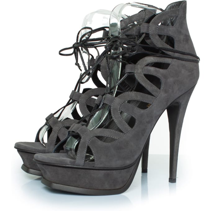 Saint Laurent, Suède veterschoenen tribute 16 pumps