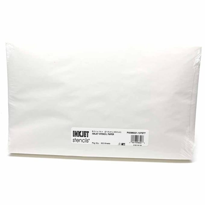 InkJet Stencils Printer | Paper for InkJet Stencil Printer | 21.6 x 35.6 cm | 500 vellen |