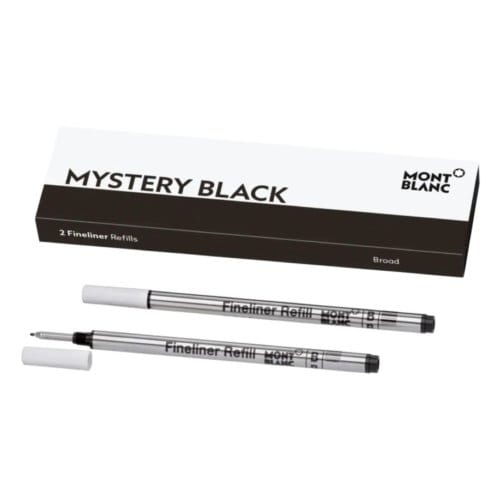Montblanc vulling voor de fineliner, kleur mystery black (schrijfdikte breed)