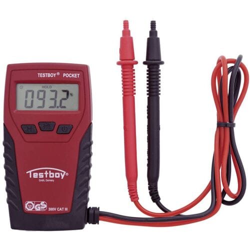 Testboy TB Pocket Multimeter Digitaal CAT III 300 V Weergave (counts): 2000