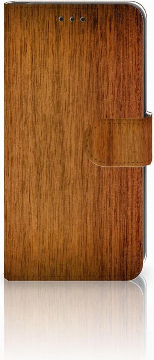 Xiaomi Mi A2 Lite Book Style Case Donker Hout