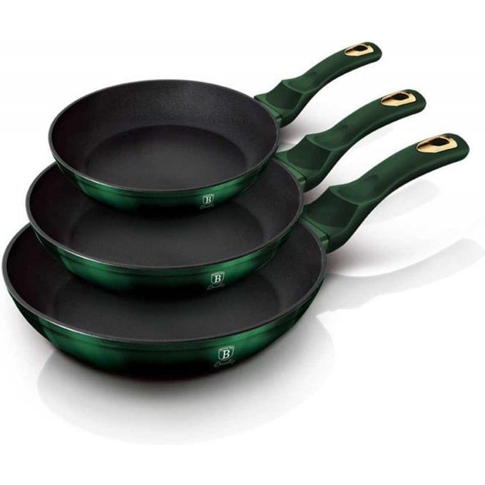 BerlingerHaus 6168 - 3 delige pannenset - Emerald collection
